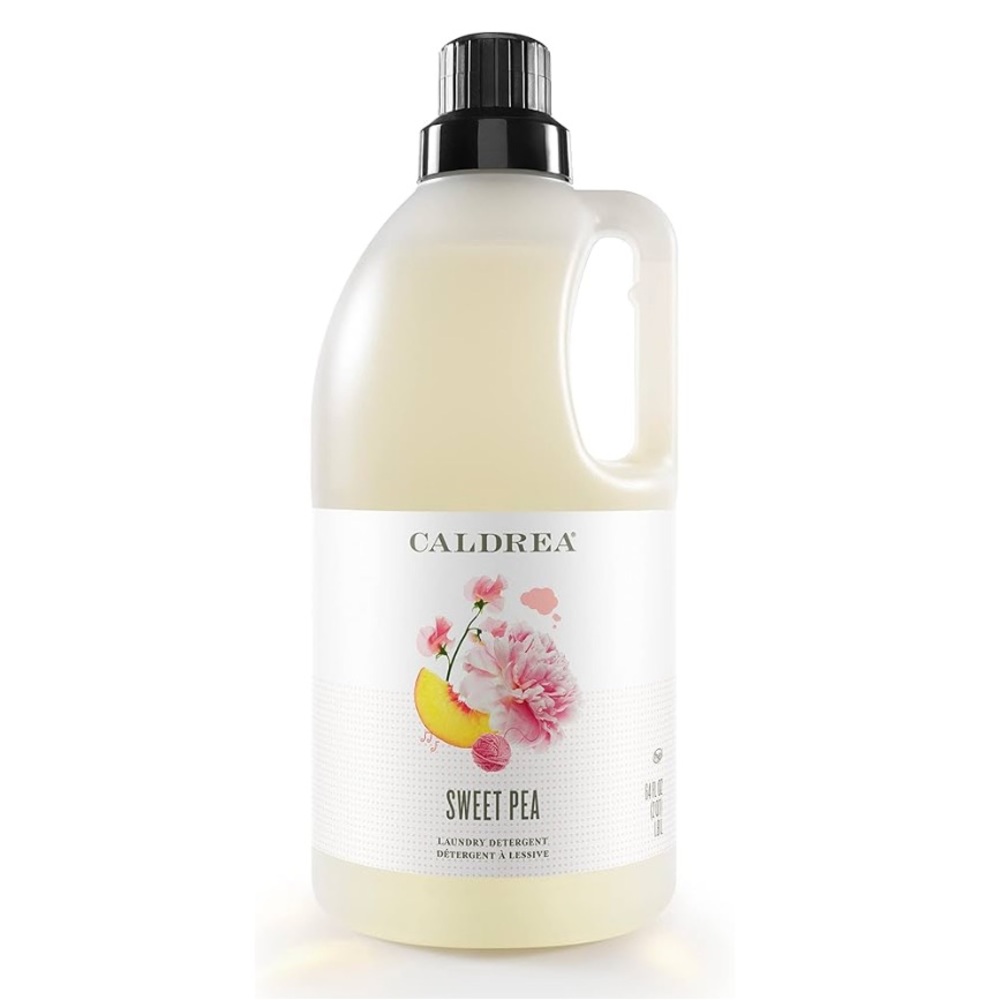 Caldrea Liquid Laundry Detergent - Sweet Pea No. 7 Scent, five NEW packets